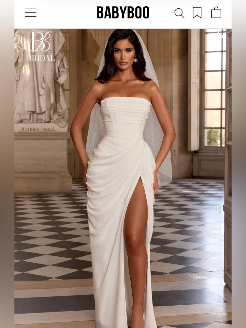 BABYBOO Bridal - Cyra Maxi Dress - Ivory NWT size M